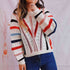 'Rosehall' Stripe Knit Sweater - Celes Fashion